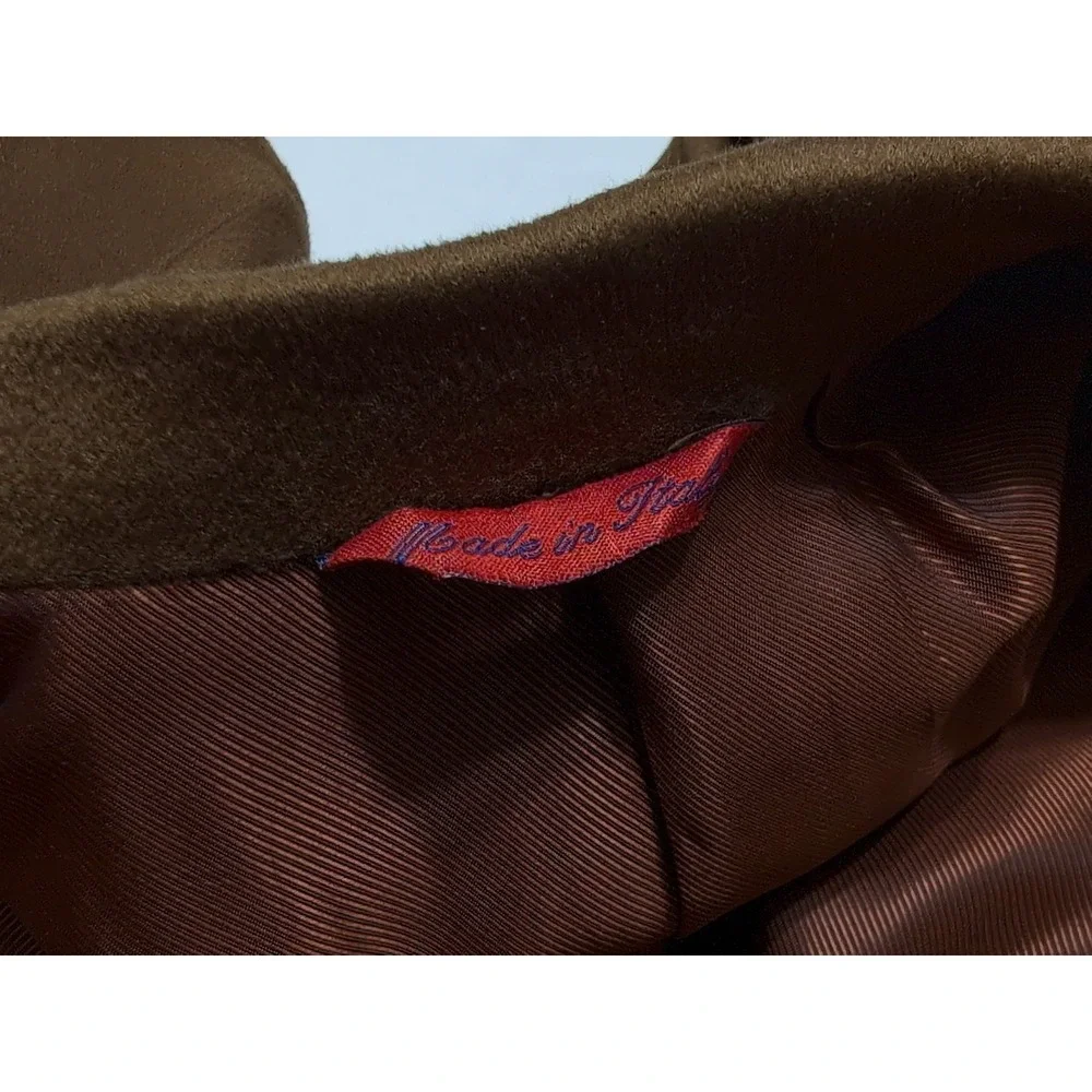 AUKE Winter Park Piacenza Alashan Pure Cashmere Blazer Sport Coat 44 Long Brown